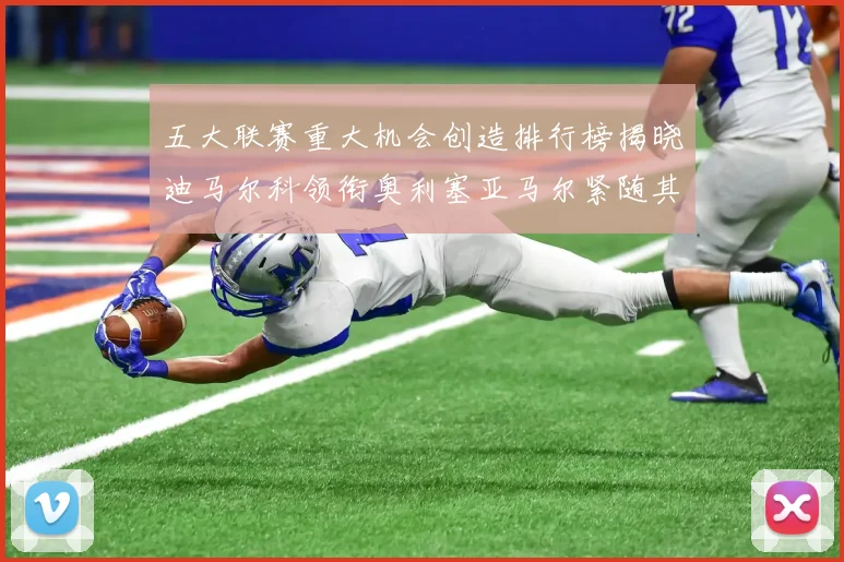 五大联赛重大机会创造排行榜揭晓迪马尔科领衔奥利塞亚马尔紧随其后